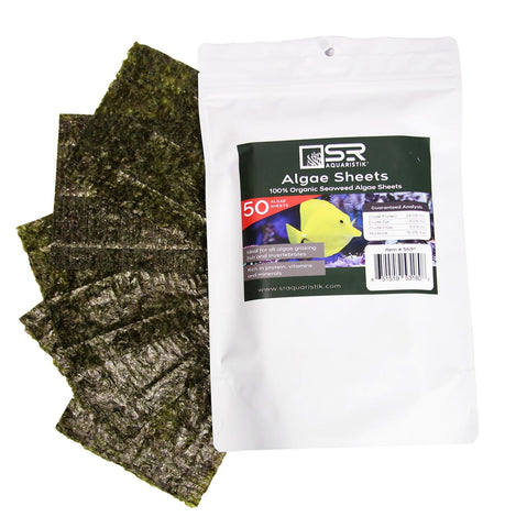 SR Aquaristik Organic Seaweed Algae Sheets 20 Sheets - SRA 5690